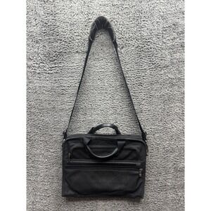 Tumi‎ Nylon Laptop Briefcase Crossbody Messenger Bag Black 26101D4